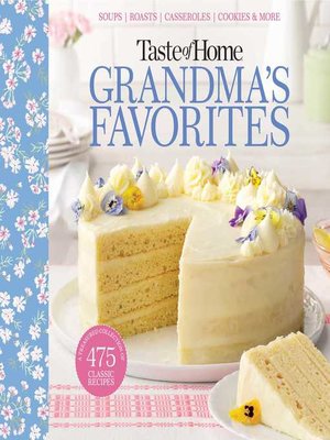 cover image of Taste of Home Grandma's Favorites